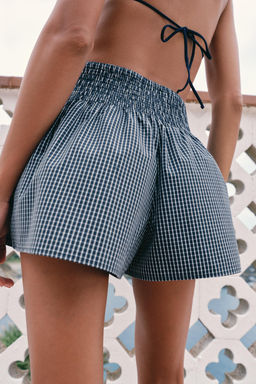 SHORTS CUADRO VICHY / Marino - Zara фото 5