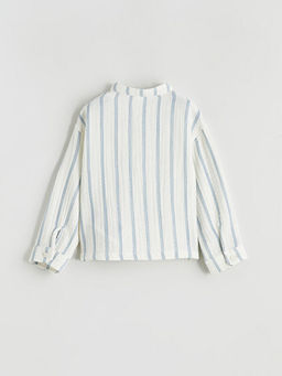 Hakim Yaka ?izgili Erkek Bebek G?mlek