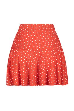 TRENDYOLMILLA K?rm?z? Etek Gorunumlu Yuksek Bel Mini Orme Sort TWOSS21SR0621 фото 56