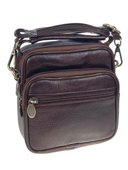 Сумка мужская из натуральной кожи, цвет коричневый