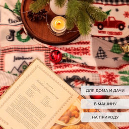 Плед флисовый новогодний «Экономь и Я. Рождество» 150×130 см