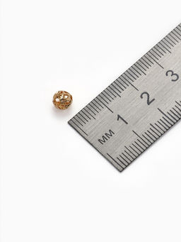 Цена за 2 шт. Кримп (зажимная бусина) СМ-395 (набор 10 шт.), 6 мм, цвет золото