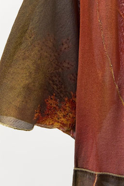 METALLIC THREAD KAFTAN DRESS WITH BEADS - Zara фото 5