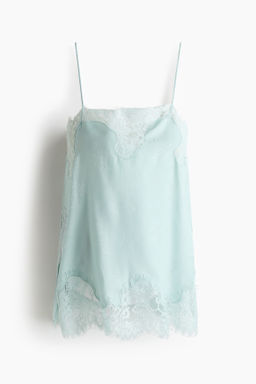 Top en tejido jacquard con ribetes de encaje - H&m фото 2