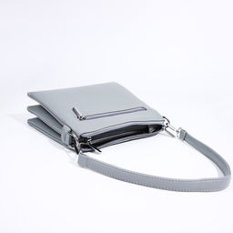 Сумка кросс-боди на молнии, 2 наружных кармана, цвет серо-голубой - Simaland фото 7