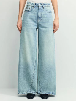 Джинсы ultra wide leg с высокой посадкой / Zarina  фото 2