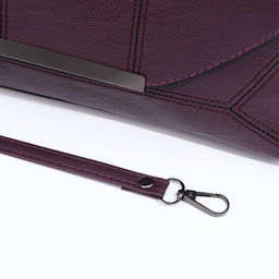 Сумка-клатч на магните, длинный ремень, цвет фиолетовый - Simaland фото 6