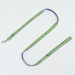 Комплект Косточки и лапки светоотражающий, поводок 120 х 1,5 см, ОГ 36-52 см, синий - Пижон фото 6