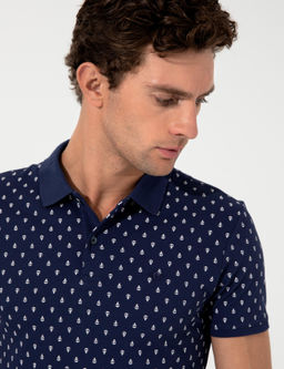 Lacivert Polo Yaka T-Shirt