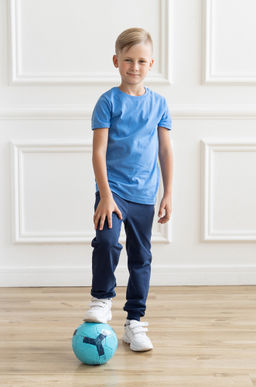 Футболка детская голубая