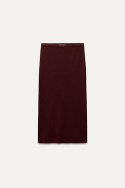 FINE KNIT WOOL SKIRT - Zara фото 5
