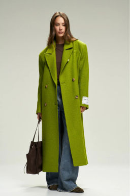 Пальто-макси из вареной шерсти Grinch