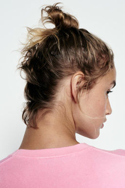BASIC PLAIN KNIT TOP WITH SHORT SLEEVES - Zara фото 7