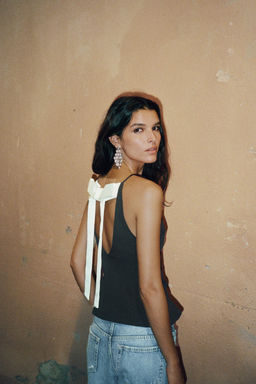BOW BACK TOP - Zara фото 6