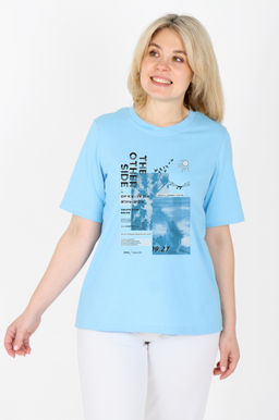 Футболка Лаура Ф-96 (44-60) кулирка - Лотос фото 5