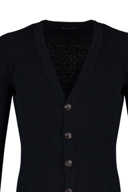 TRENDYOL MAN Antrasit Slim Fit Pamuklu Dar Kal?p V Yaka Dugmeli Fitilli Orgu H?rka TMNAW21HI0100 - Trendyolmilla фото 7