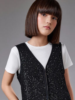 ACOOLA / Жилет детский для девочек Bia черный фото 5