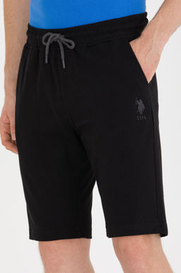 Мужские черные вязаные шорты - U.s. polo assn фото 5