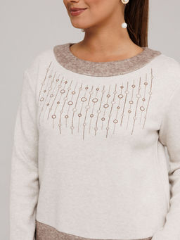 Костюм Galean Style 994 беж с коричневым  фото 8