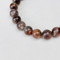 Браслет из Гелиолита (Солнечный камень) 18 см - Радуга самоцветов фото 2