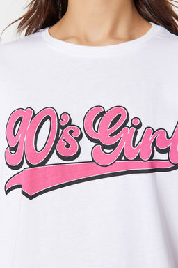 TRENDYOLMILLA Lacivert Bask?l? Oversize/Genis Kal?p Dik Yaka Orme T-Shirt TWOSS23TS00373  фото 10