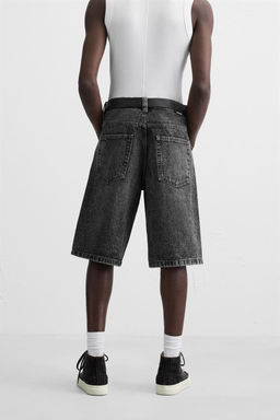 BAGGY FIT DENIM BERMUDA SHORTS - Zara фото 36
