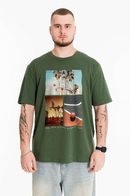 Футболка М125087Па хаки