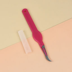 Цена за 4 шт. Нож для распарывания швов, с чехлом, 13.5 см, лезвие 1.5 см, цвет фиолетовый