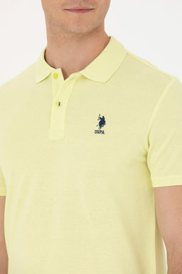 Мужская светло-желтая базовая футболка - U.s. polo assn фото 14