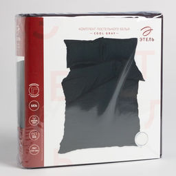 Постельное бельё Этель дуэт Cool Gray 143*215-2шт, 220*240, 50*70+3-2 шт, бязь, 125г/м2  фото 5