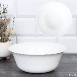 Салатник 1200 мл 203 мм Тюльпан / FLHKW80 (WHITE) /уп 36/