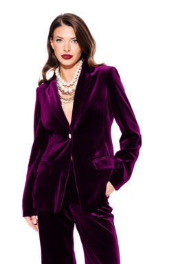 костюм женский 2-х предметный (жакет + брюки) новый год - Elletto фото 4