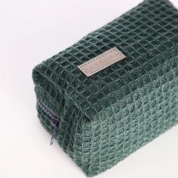 Косметичка дорожная на молнии TEXTURA, цвет зелёный  фото 8