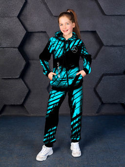 Спортивный костюм "Mercedes-Benz",чёрно-бирюзовый