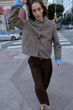 SHORT WOOL COAT - Zara фото 14