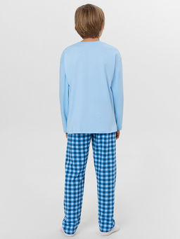 Комплект для мальчиков голубой с принтом - Mark formelle фото 2