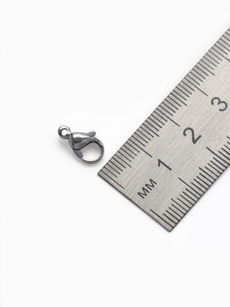 Цена за 2 шт. Замок карабин, 10 шт. 12?7 мм, цвет серебро