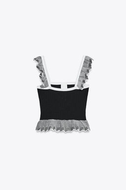 RIBBED KNIT TOP - Zara фото 5