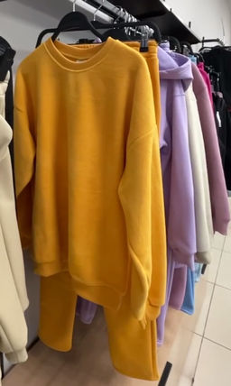 Женский костюм, интерсофт, свитшот и брюки прямые со стрелками, голубой - Knitka wear фото 18