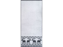 Полотенце махровое 6с102.411ж1 Оленики(графит5) 67х150см