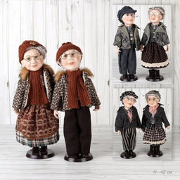 Сувенир коллекционный Бабушка и Дедушка 42 см 2 штуки набор / 16196 /уп 12/