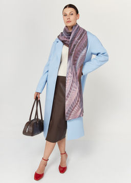 Большой, мягкий, тонкий и очень нежный двусторонний палантин с рисунком - Tantino фото 7