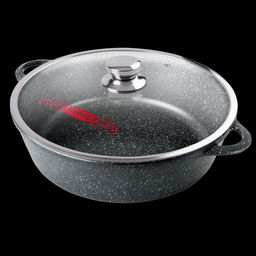 Жаровня 5,5л 320/95 Гранит с крышкой ж7132аг