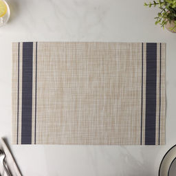 Цена за 12 шт. Салфетка сервировочная на стол «Две полосы», 45×30 см, синяя