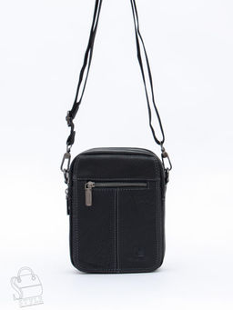 Сумка мужская кожаная 8611S black Fuzhiniao