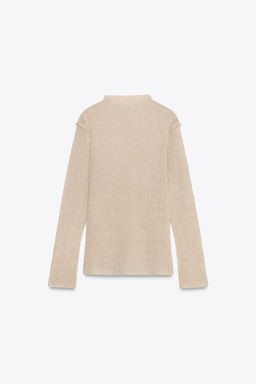 HIGH NECK KNIT SWEATER - Zara фото 5