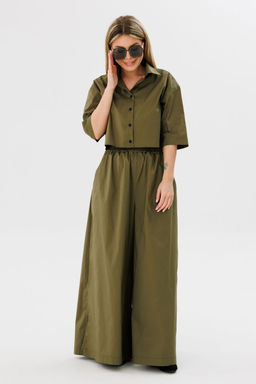 Рубашка AmberA 1088х хаки  фото 5