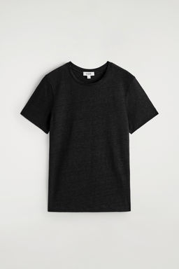CAMISETA DE LINO CON CUELLO REDONDO - H&m фото 2