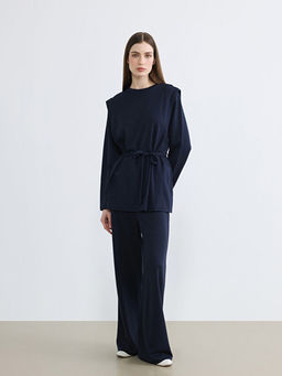 Bisiklet Yaka Soft Touch Kad?n Sweatshirt Tunik