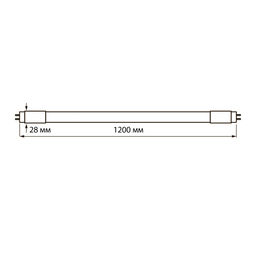 LED-T8-18W/SPSB/G13/CL PLP30WH Лампа светодиодная для растений. Форма "T8", прозрачная. Спектр для рассады и цветения. ТМ Uniel.